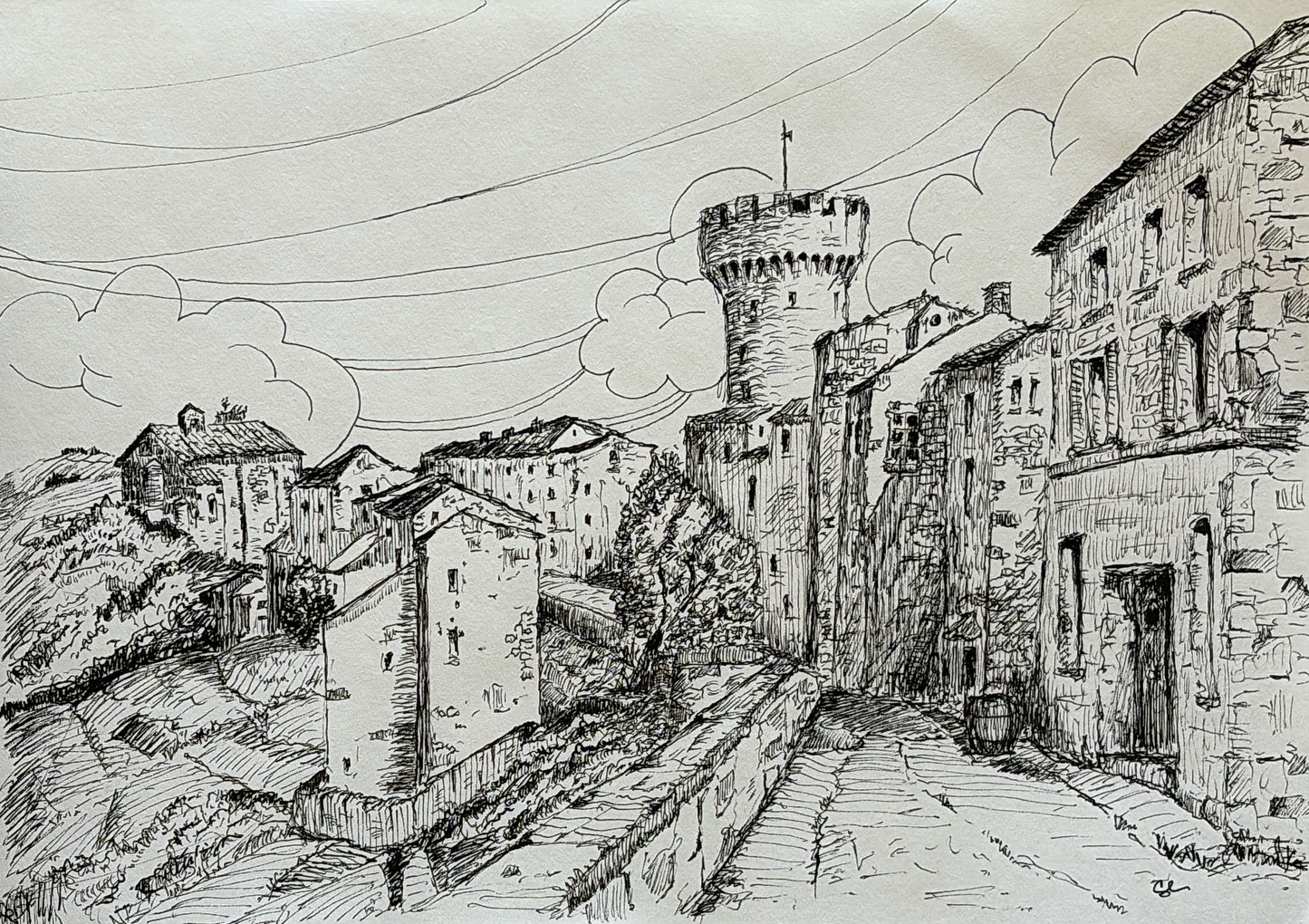 LOVKN Original Landscape Artwork (watercolor or ink)