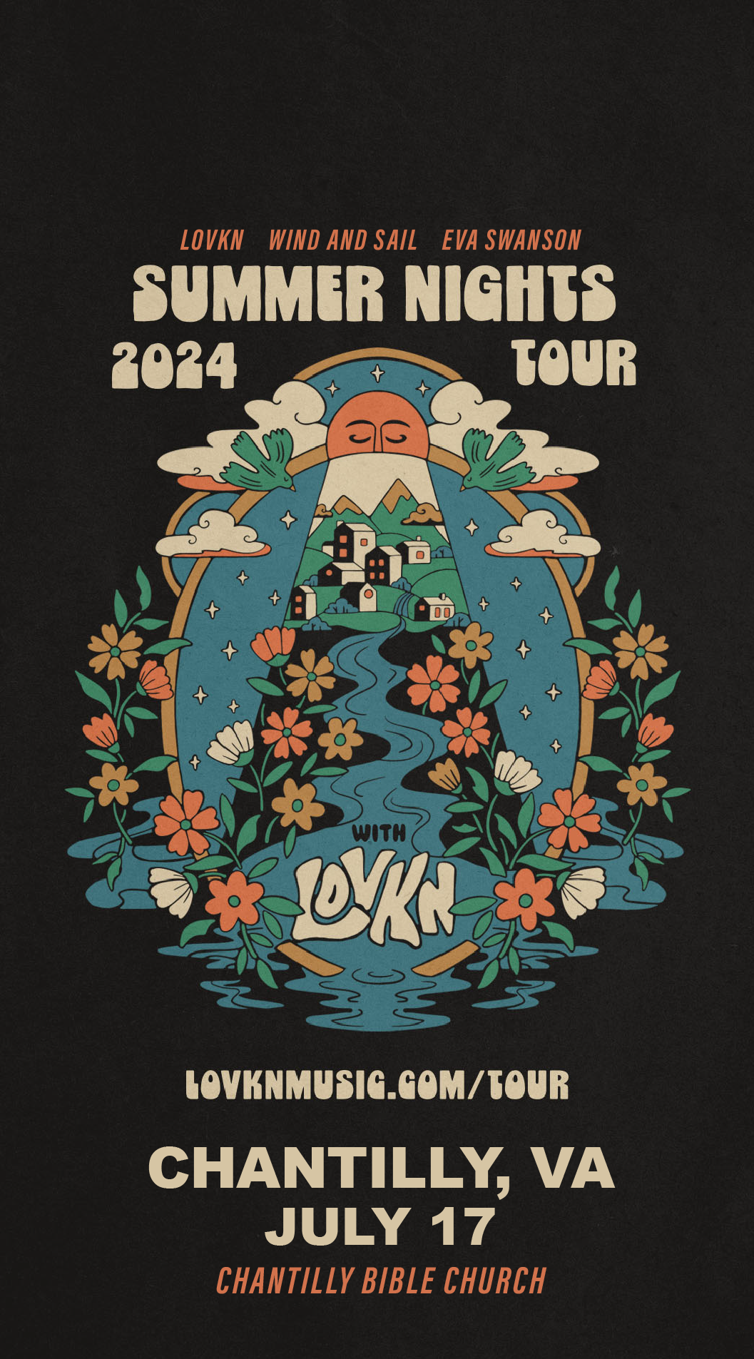 Chantilly, VA | July 17 | LOVKN Summer Nights Tour 2024 (w/Wind and Sail, Eva Swanson)