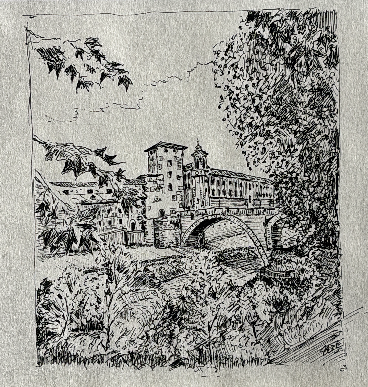 LOVKN Original Landscape Artwork (watercolor or ink)