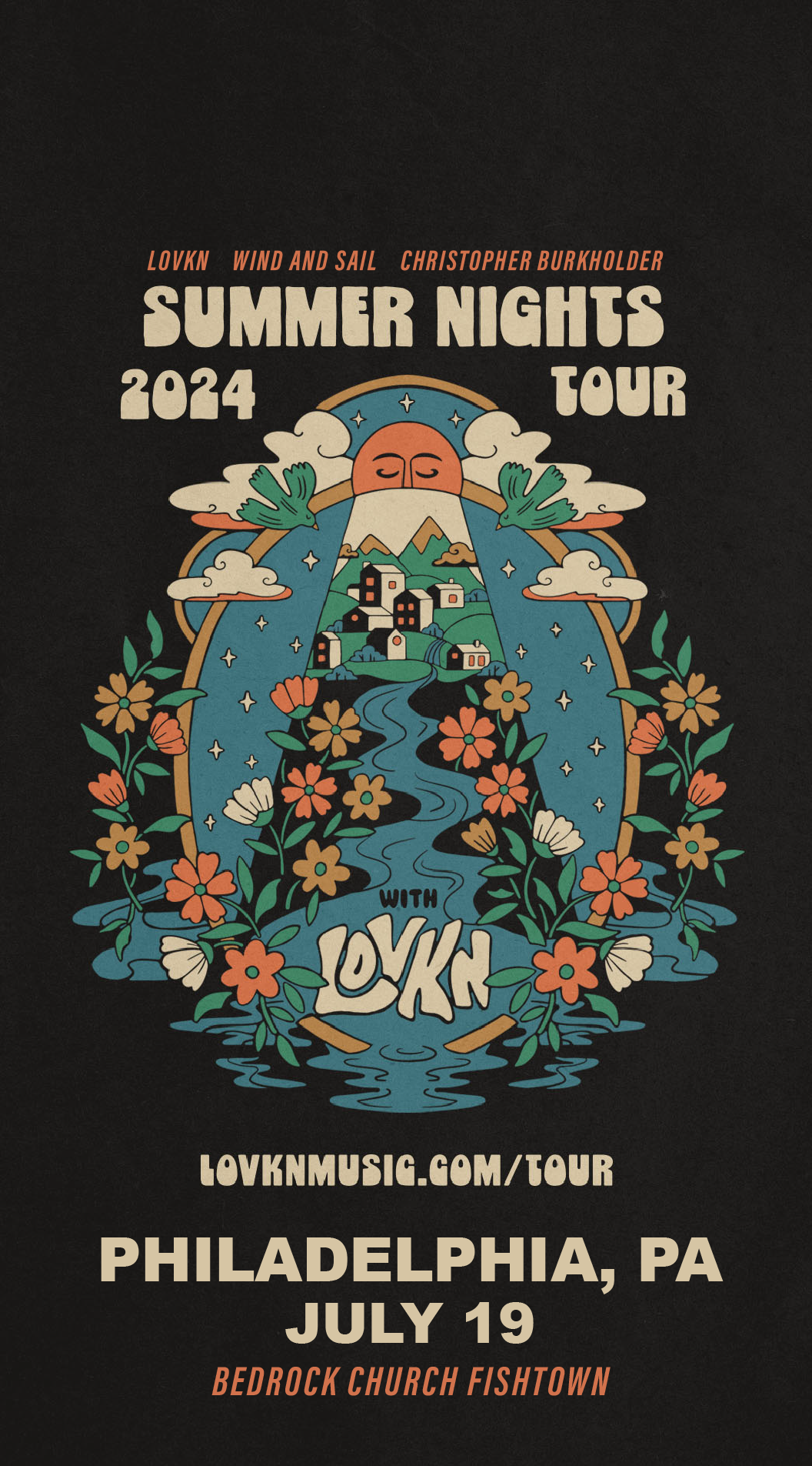 Philadelphia, PA | July 19 | LOVKN Summer Nights Tour 2024 (w/Wind and Sail, Christopher Burkholder)