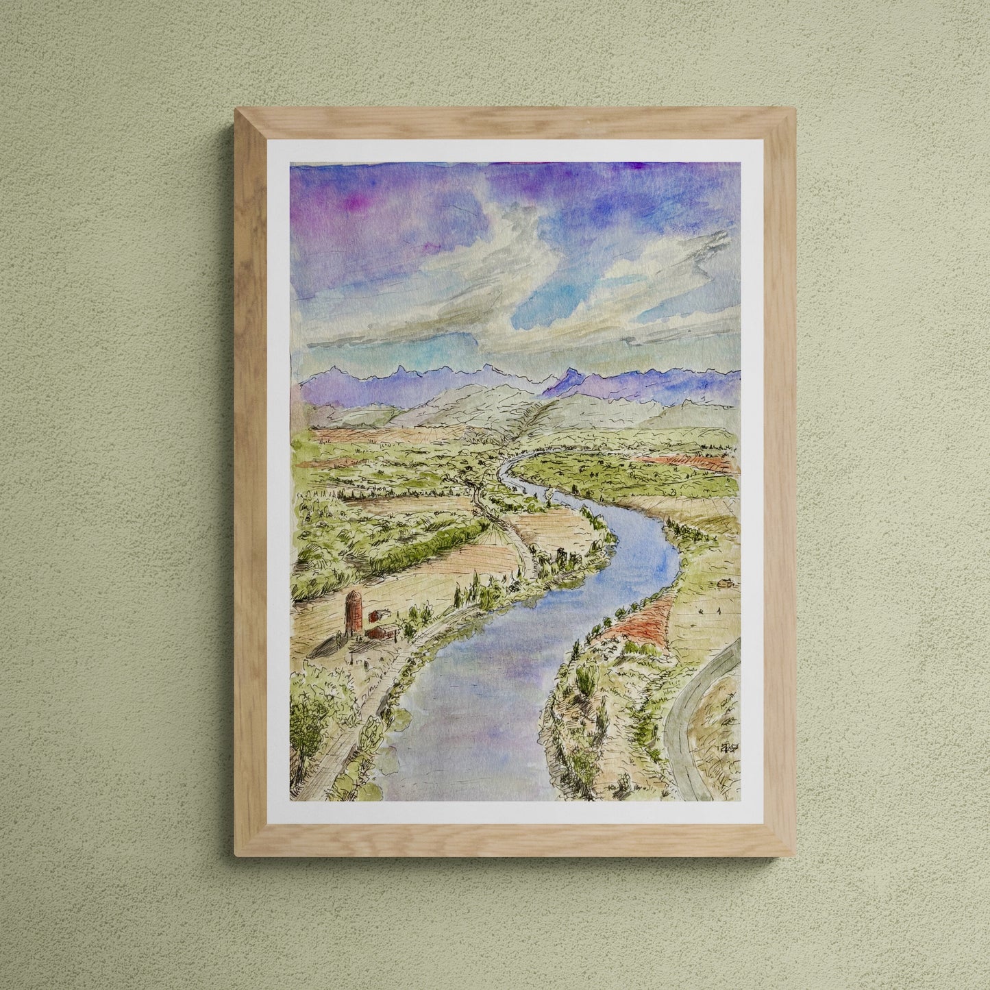 LOVKN Original Landscape Artwork (watercolor or ink)