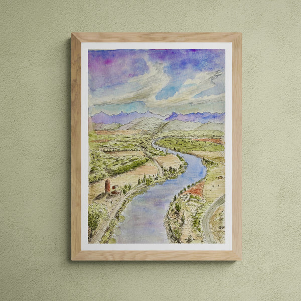 LOVKN Original Landscape Artwork (watercolor or ink)
