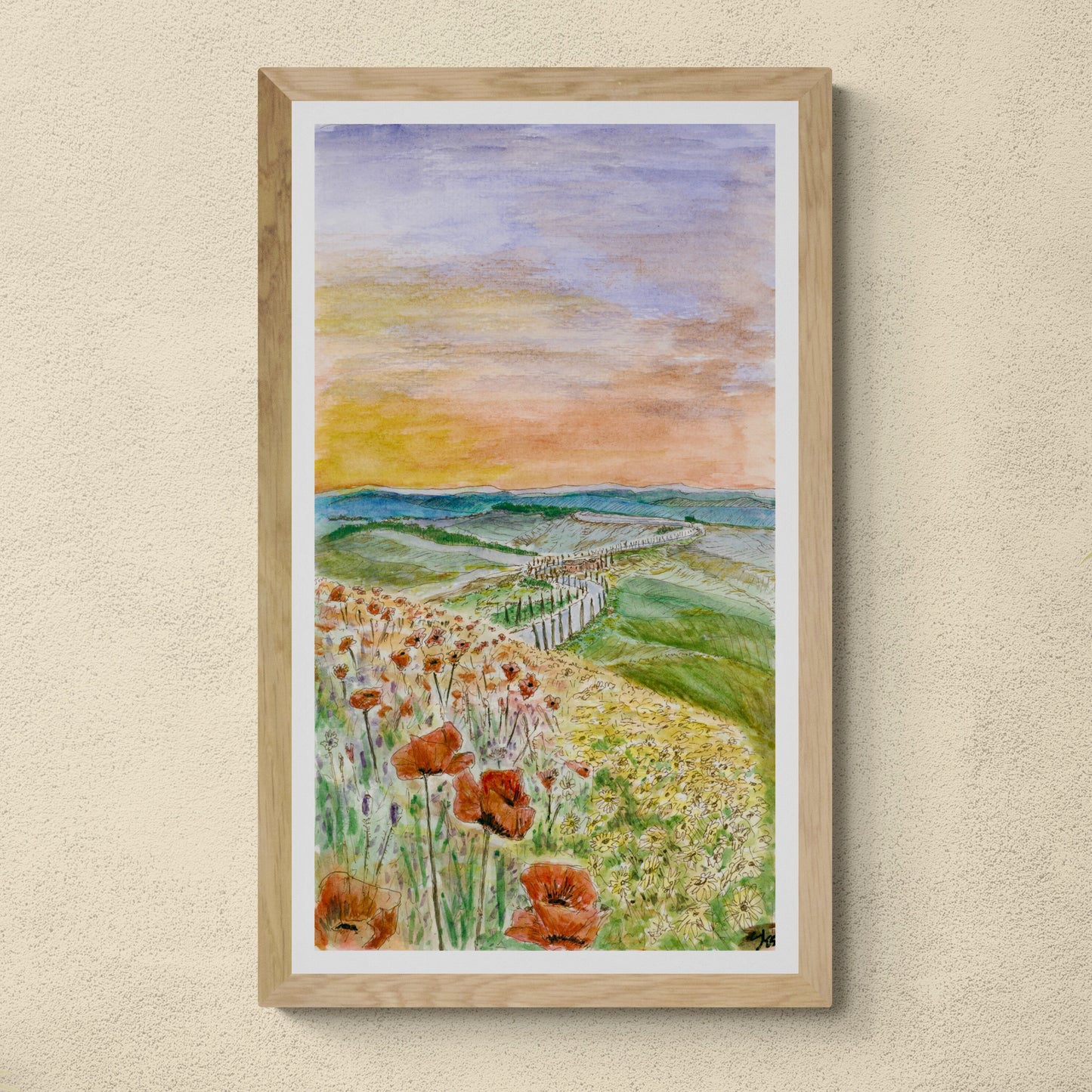 LOVKN Original Landscape Artwork (watercolor or ink)