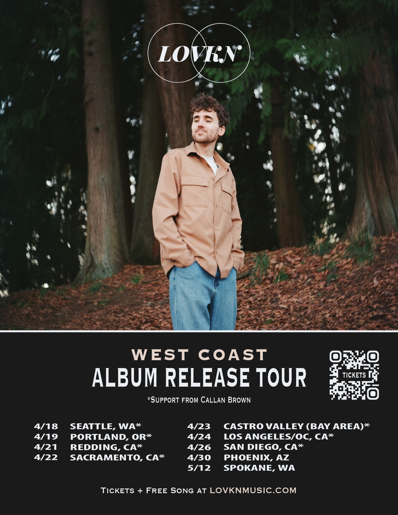LOVKN Album Release Tour - Castro Valley, CA (Bay Area) - April 23, 2026