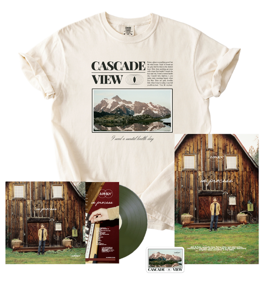 LOVKN / In Process Vinyl, Tee, Poster and Sticker - Ultimate Bundle